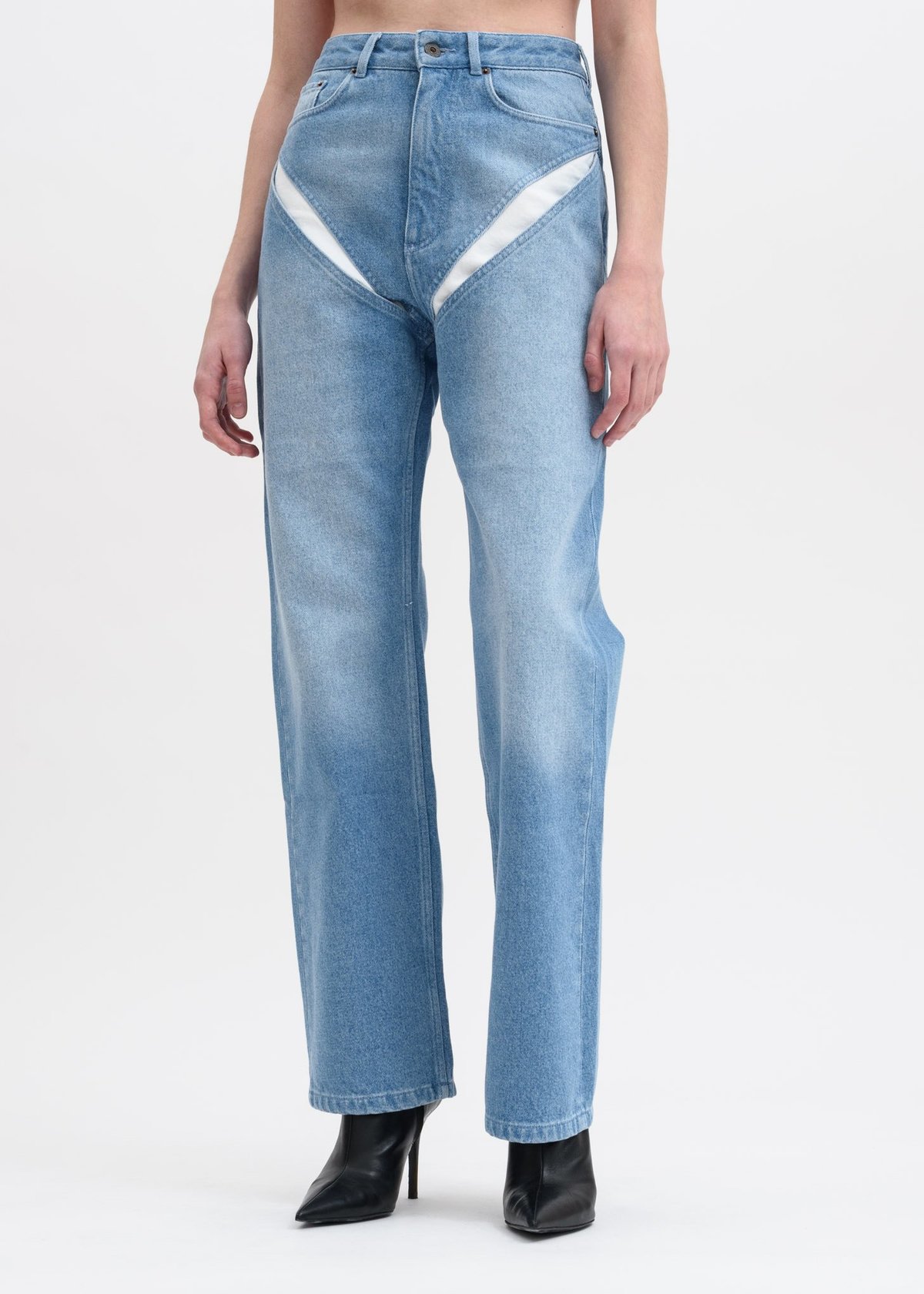 Y/project Cut Out Jeans - Blue | Garmentory