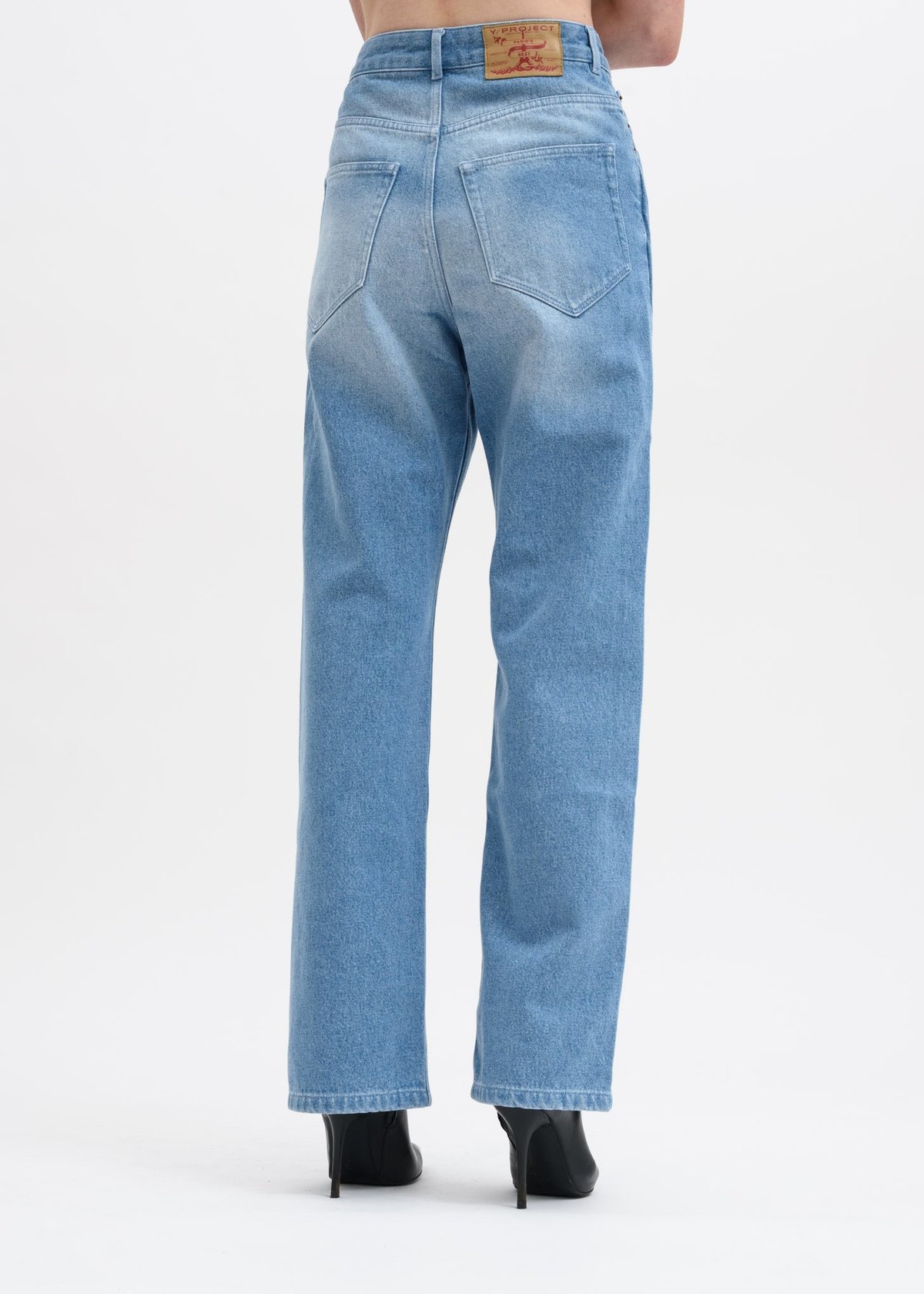 Y/project Cut Out Jeans - Blue | Garmentory