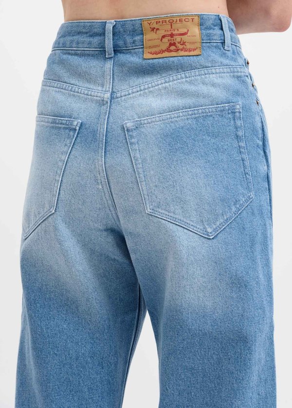 Y/project Cut Out Jeans - Blue | Garmentory