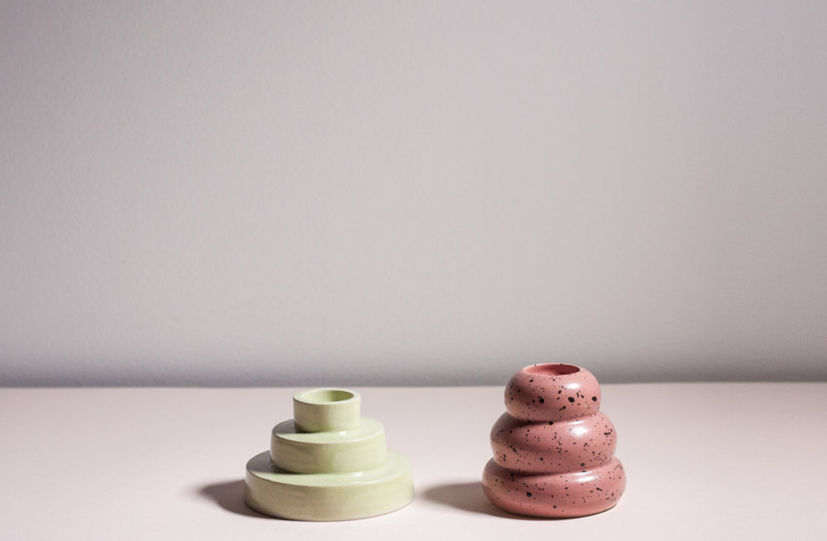 YYY taper candle holders - Image 1 of 4