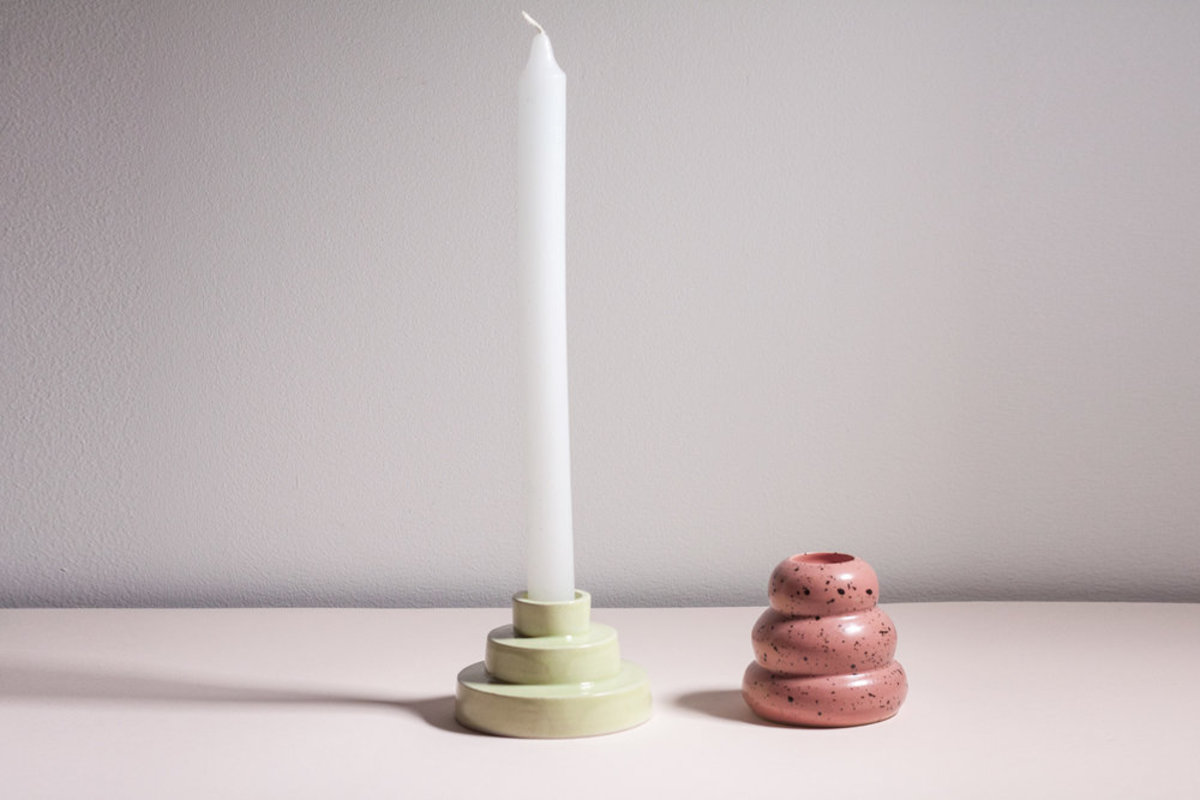 YYY taper candle holders - Image 2 of 4