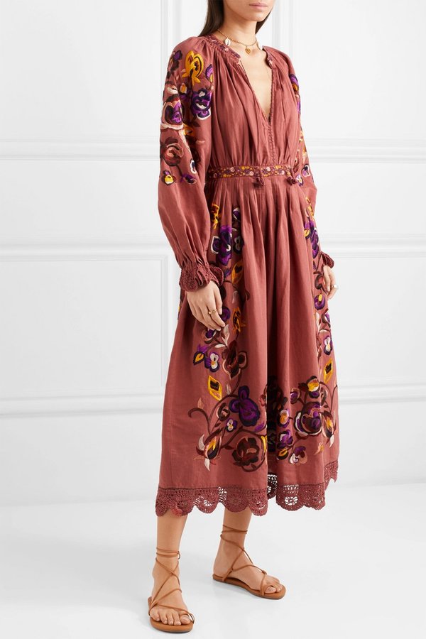 Ulla Johnson MIRO DRESS - MARSALA 