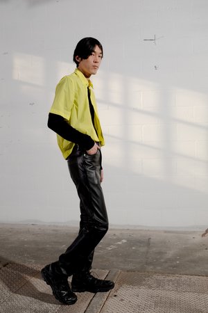 CMMN SWDN Damien Tech Nylon Boxy Elastic Shirt CMMN SWDN Damien Tech Nylon Boxy Elastic Shirt