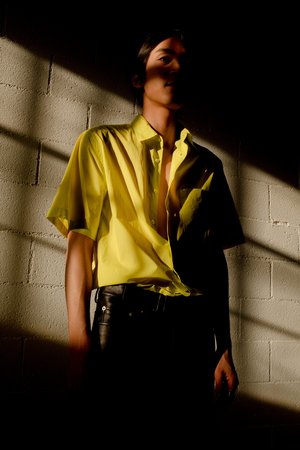 CMMN SWDN Damien Tech Nylon Boxy Elastic Shirt CMMN SWDN Damien Tech Nylon Boxy Elastic Shirt