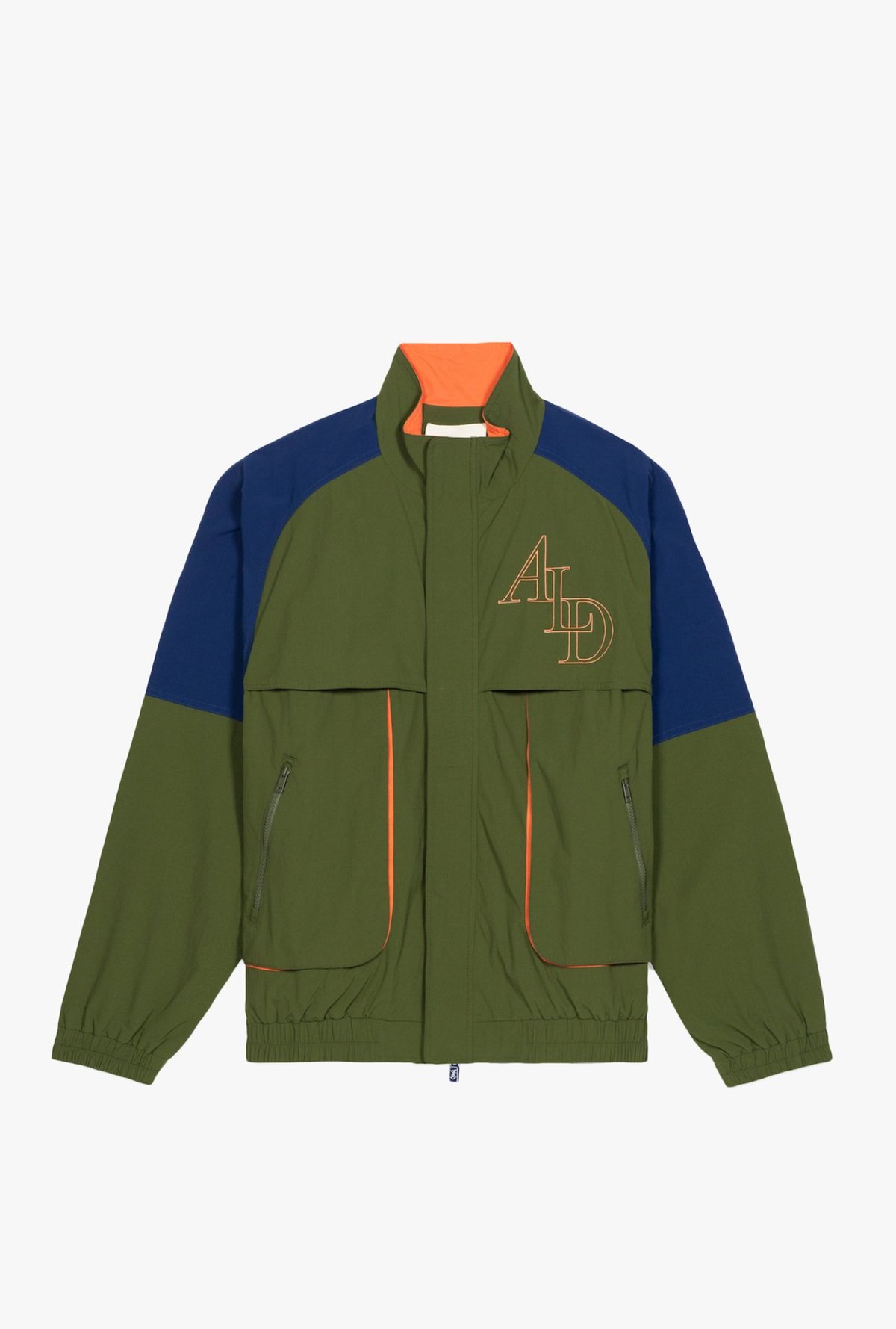 Aimé Leon Dore Color Blocked Nylon Windbreaker - Chive | Garmentory