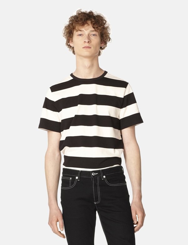 A.P.C. Archie T Shirt - Black/White A.P.C. Archie T Shirt - Black/White