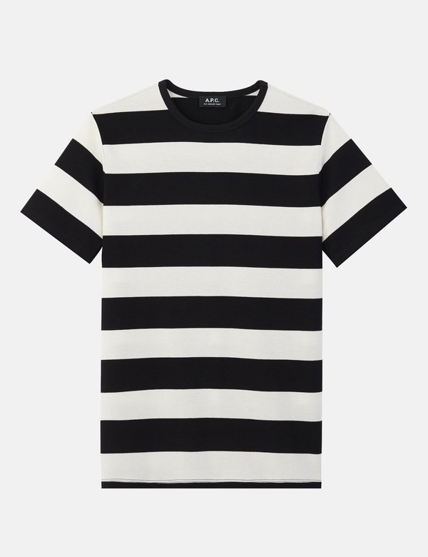 A.P.C. Archie T Shirt - Black/White A.P.C. Archie T Shirt - Black/White