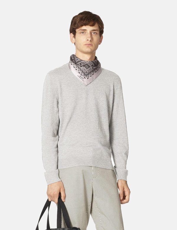 A.P.C. Colin Knit Sweatshirt - Grey A.P.C. Colin Knit Sweatshirt - Grey