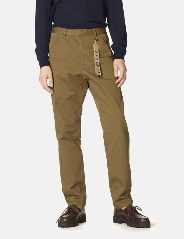 A.P.C. Kingsten Pants - Khaki Brown A.P.C. Kingsten Pants - Khaki Brown