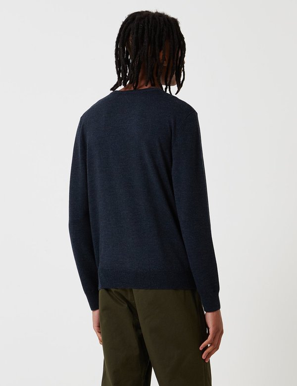 A.P.C. Sapiens Knit Sweatshirt - Navy Blue A.P.C. Sapiens Knit Sweatshirt - Navy Blue
