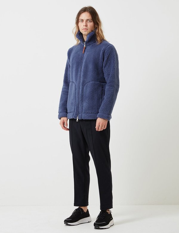 Albam Fleece Zip Jacket - Indigo Blue Albam Fleece Zip Jacket - Indigo Blue