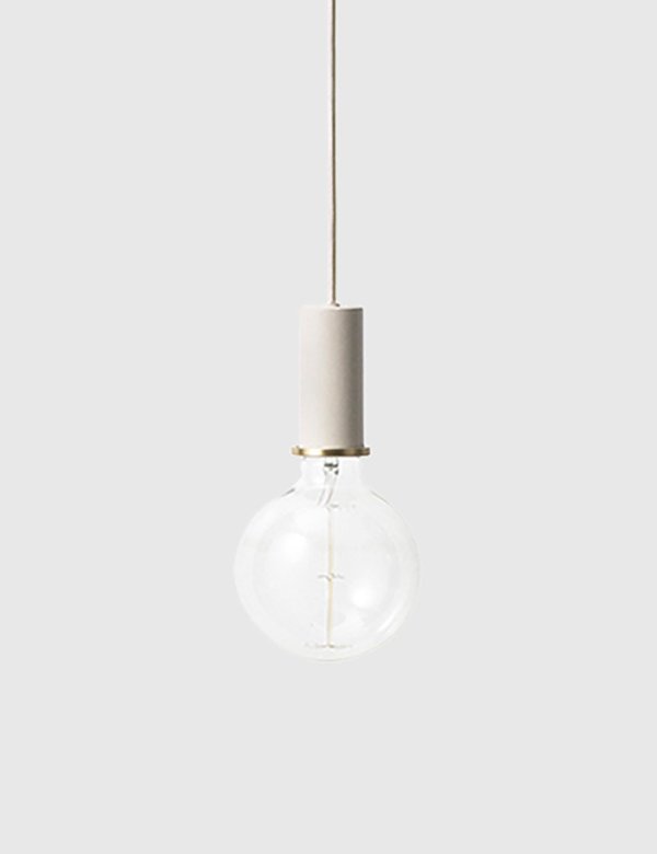 Ferm Living Socket Pendant Low - Light Grey Ferm Living Socket Pendant Low - Light Grey