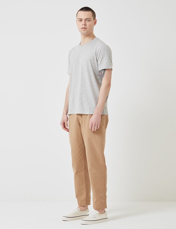 Folk Assembly Tee - Light Grey Melange Folk Assembly Tee - Light Grey Melange