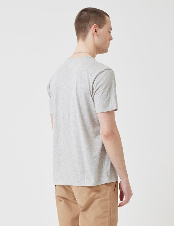 Folk Assembly Tee - Light Grey Melange Folk Assembly Tee - Light Grey Melange