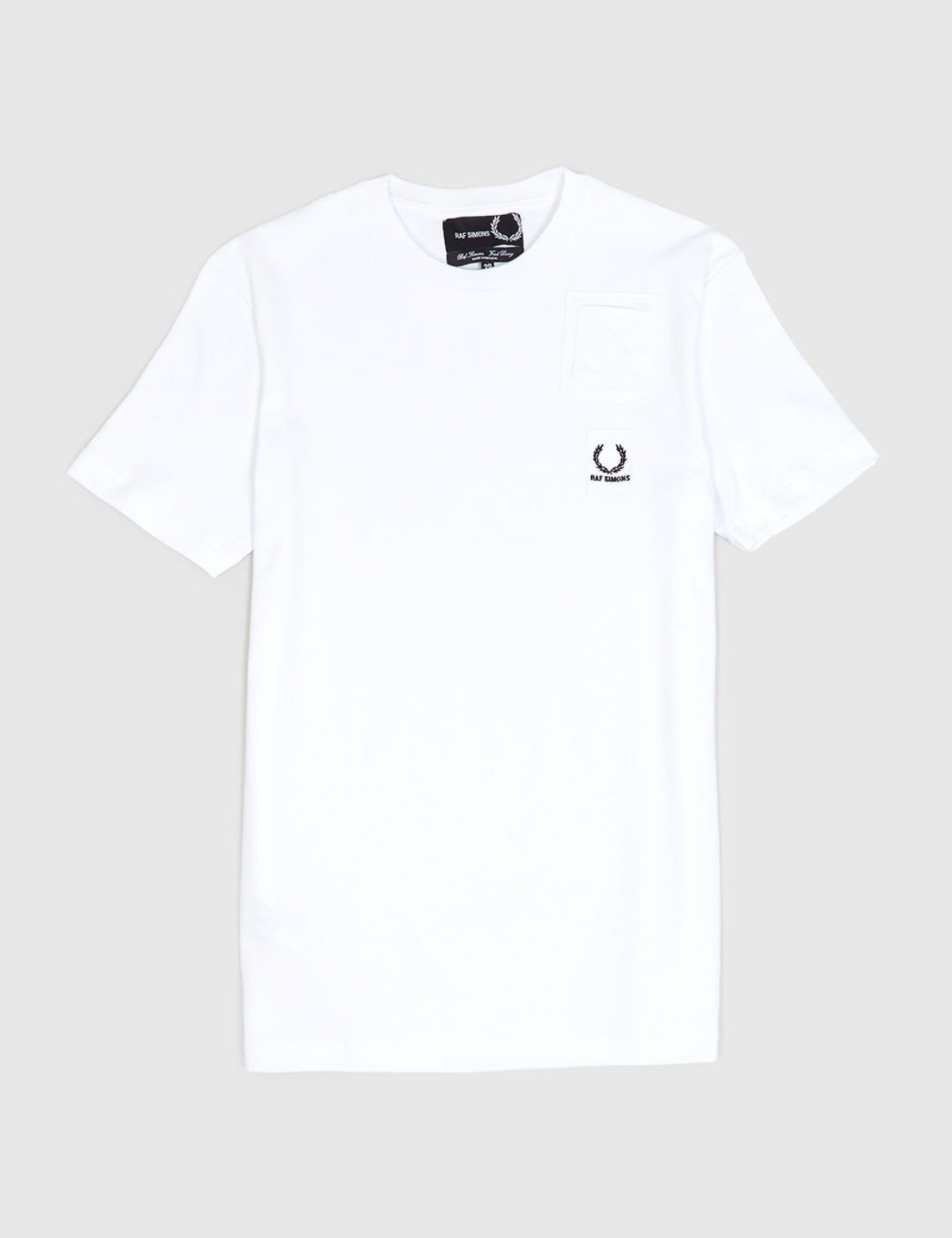 Fred Perry x Raf Simons Denim Pocket T-Shirt - White | Garmentory