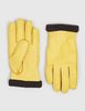 Hestra Primaloft Deerskin Rib Gloves - Natural Yellow - Thumbnail 1