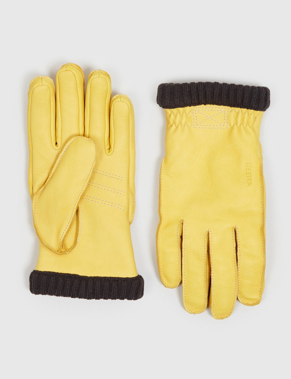 Hestra Primaloft Deerskin Rib Gloves - Natural Yellow - Image 1 of 1