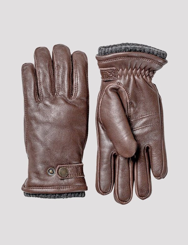 Hestra Deerskin Utsjo Sport Gloves - Espresso Brown Hestra Deerskin Utsjo Sport Gloves - Espresso Brown