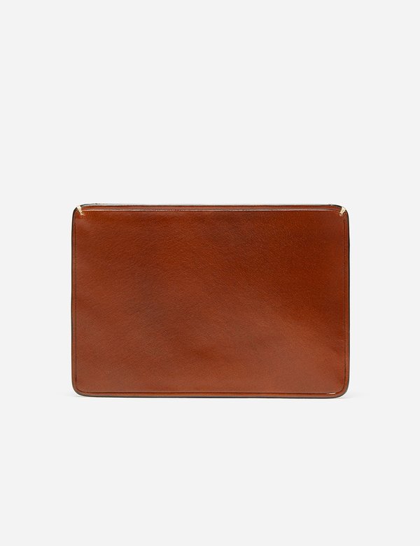 Il Bussetto Small Leather Card Holder - Cappuccino Brown Il Bussetto Small Leather Card Holder - Cappuccino Brown