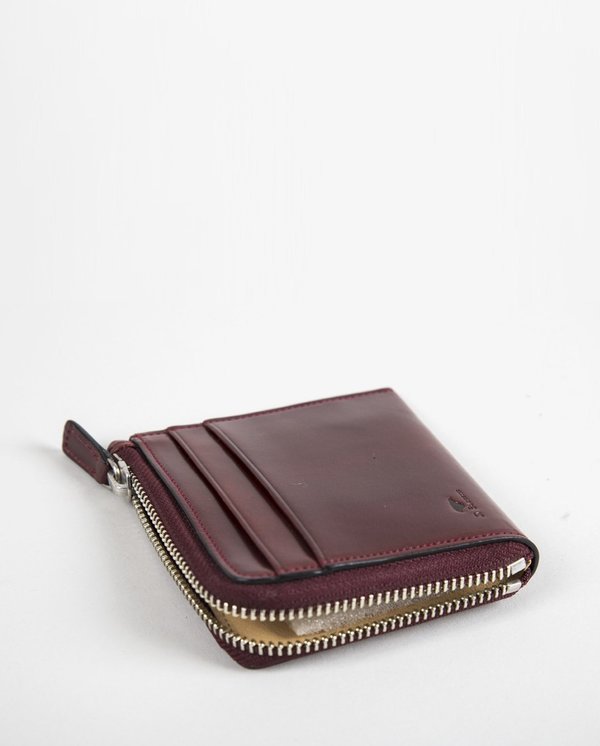 Il Bussetto Small Leather Zip Wallet - Bordeaux Red Il Bussetto Small Leather Zip Wallet - Bordeaux Red