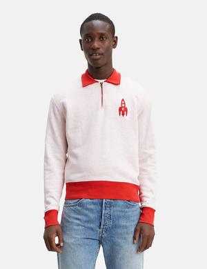 Levi's Vintage 1950'S Half Zip Fleece Sweatshirt - 2 Tone Off