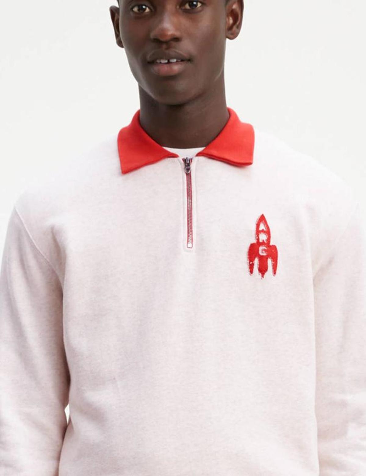 Levi's Vintage 1950'S Half Zip Fleece Sweatshirt - 2 Tone