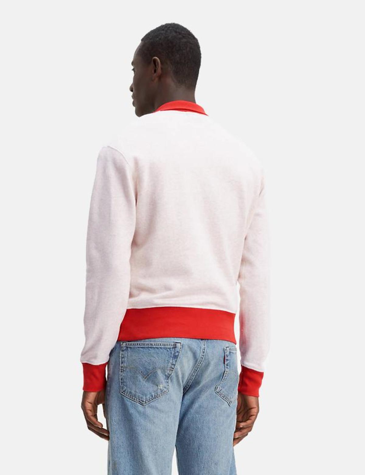 LEVI'S VINTAGE CLOTHING 1950's ハーフジップ S Levi's Vintage 1950'S Half Zip Fleece Sweatshirt - 2 Tone