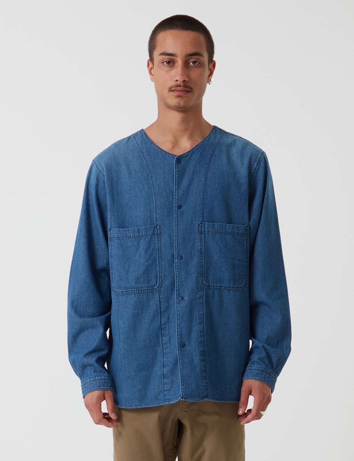 Manastash O.D Work Layer Jacket - Indigo Denim Blue - Image 2 of 6
