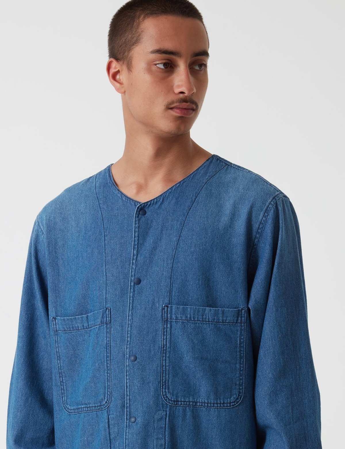 Manastash O.D Work Layer Jacket - Indigo Denim Blue - Image 3 of 6