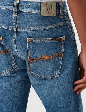 Nudie Fearless Freddie Loose Taper Jeans - Midnight Worn Blue Nudie Fearless Freddie Loose Taper Jeans - Midnight Worn Blue
