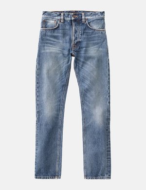 Nudie Fearless Freddie Loose Taper Jeans - Midnight Worn Blue Nudie Fearless Freddie Loose Taper Jeans - Midnight Worn Blue