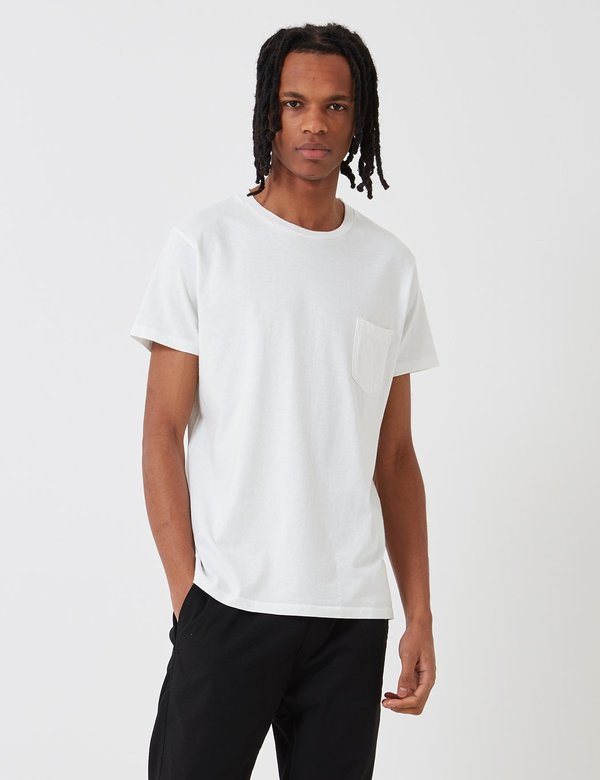 Velva Sheen Classic USA Made T-shirt Pocket - White Velva Sheen Classic USA Made T-shirt Pocket - White