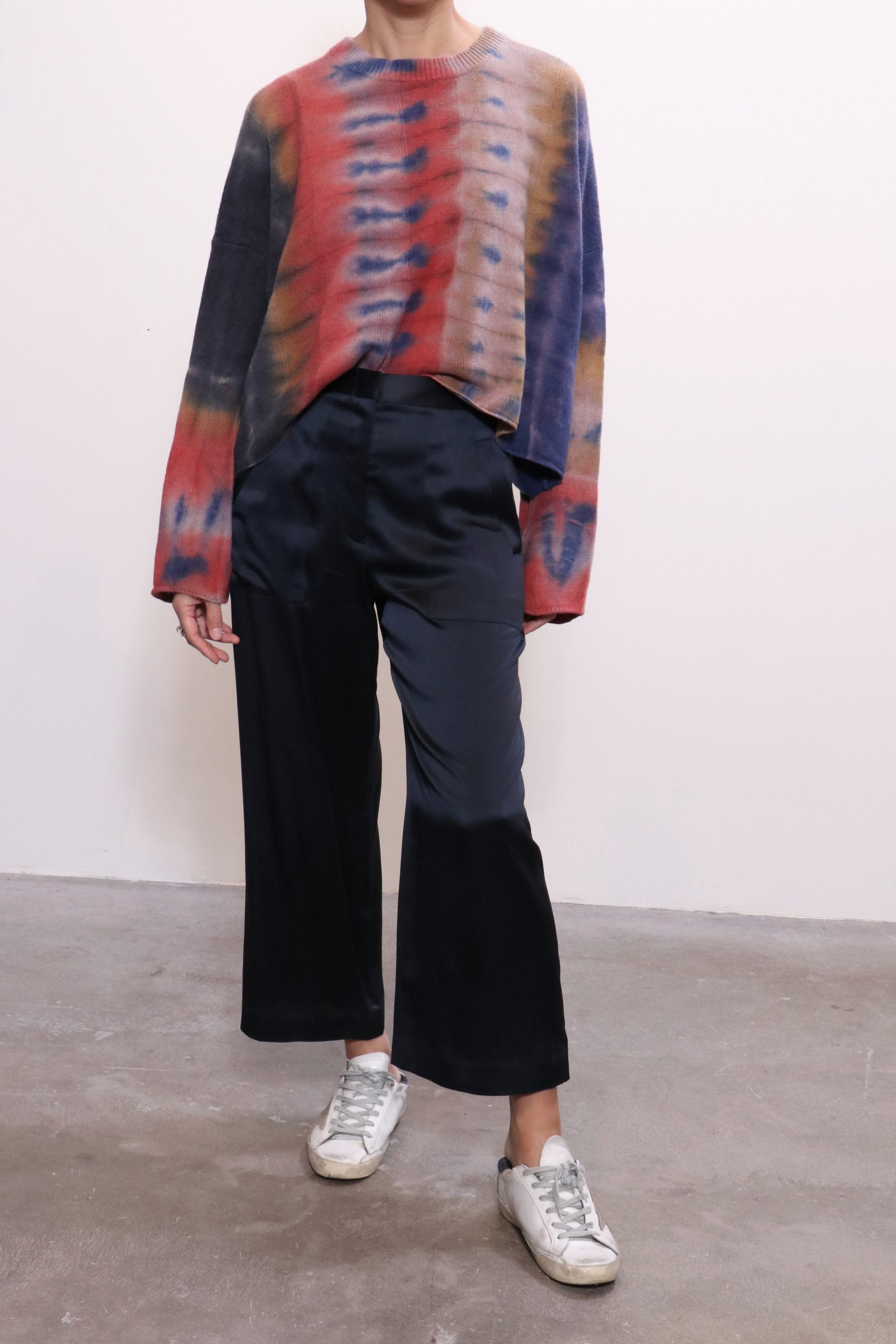 Raquel Allegra Cashmere Boxy Crew 