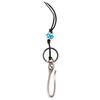 Maple Long Tail Key Hook - Black/Turquoise - Thumbnail 1