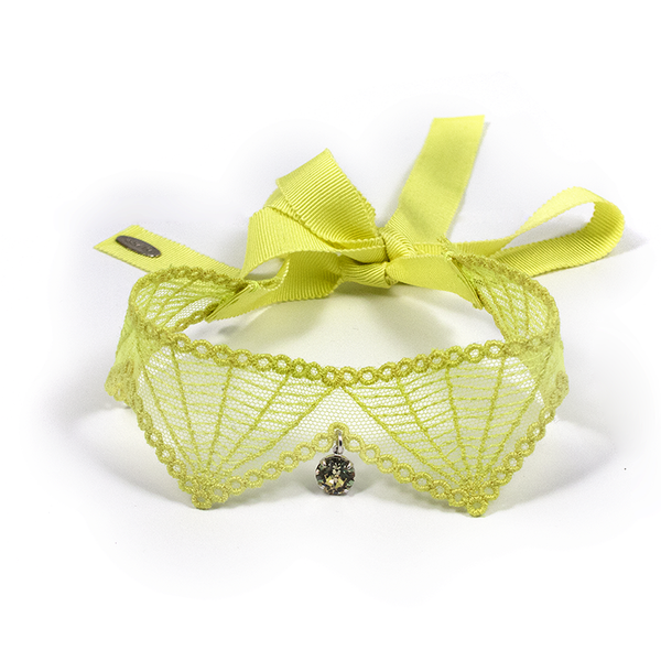 Joomi Lim Webbed Lace Choker with Crystal Charm Joomi Lim Webbed Lace Choker with Crystal Charm