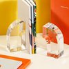 Poketo Arc Bookends - Crystal Clear - Thumbnail 1