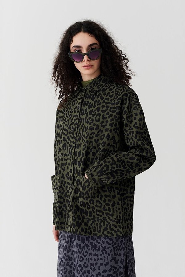 lazy oaf leopard coat