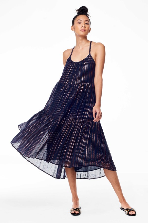 Ulla Johnson Samara Dress - Midnight | Garmentory