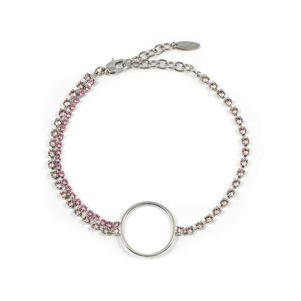 Joomi Lim Crystal Choker with Hoop Center - Pink Joomi Lim Crystal Choker with Hoop Center - Pink