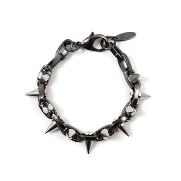 Joomi Lim Double Row Spike Bracelet - Hematite/Rhodium Joomi Lim Double Row Spike Bracelet - Hematite/Rhodium