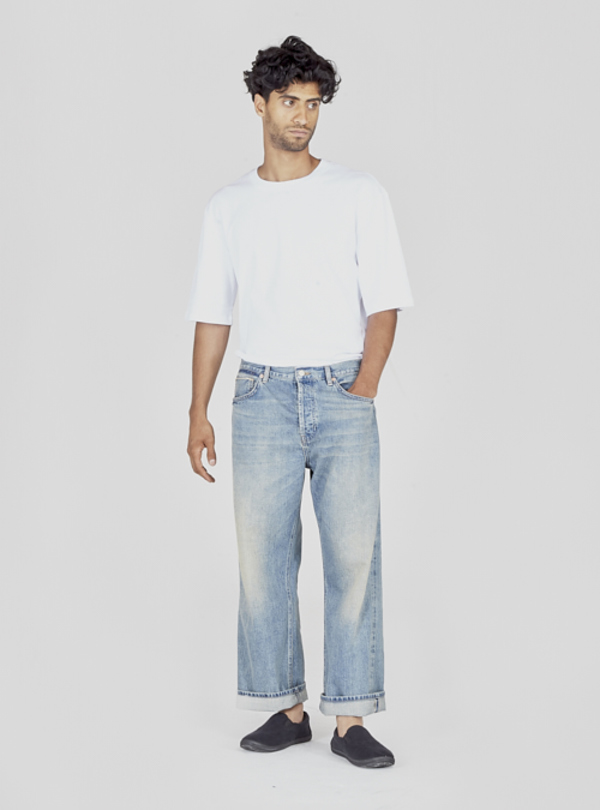 I AND ME Selvedge Wide Leg Jeans - Sun 