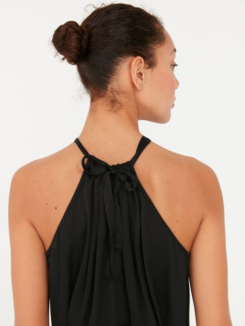 raquel allegra halter dress Raquel Allegra Halter Dress in Black