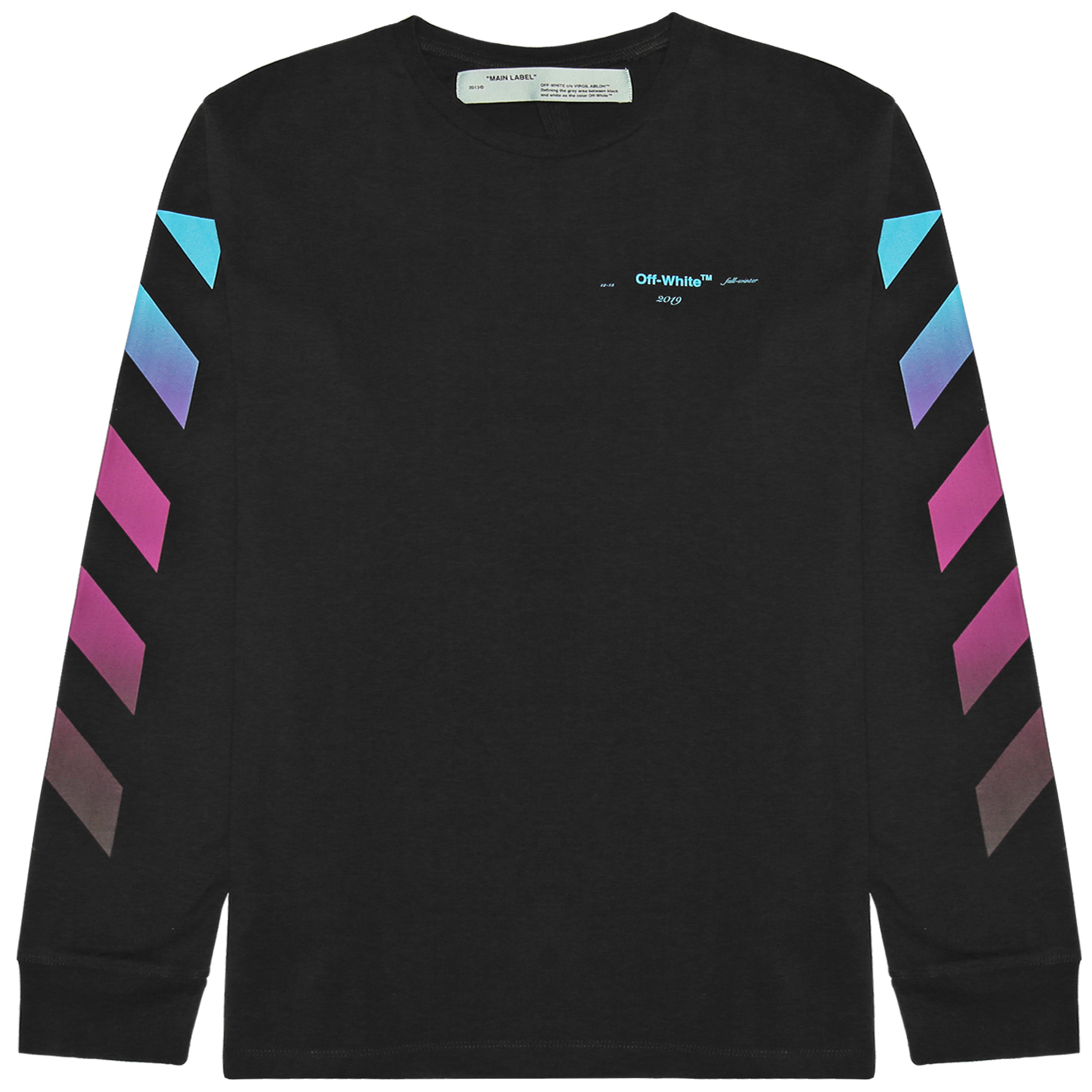 Hbx Black Gradient Crewneck Off White Gradient Arrows Off White