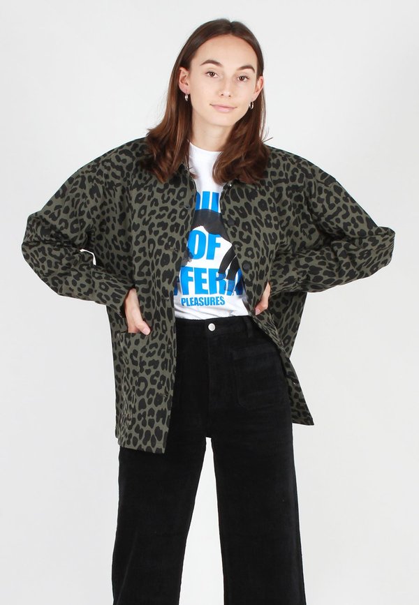 Lazy Oaf Leopard Chore Jacket - khaki 