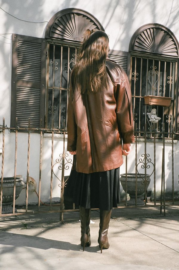 Euro vintage leather coat 【最終値下げ】 2025 VINTAGE NEW ARRIVAL】 ・