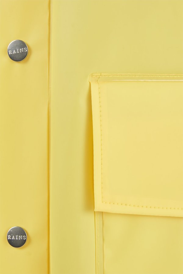 Unisex Rains Hooded Coat - Foggy Yellow Unisex Rains Hooded Coat - Foggy Yellow