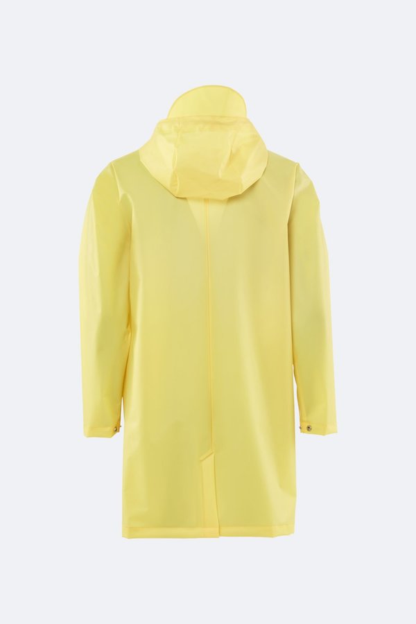 Unisex Rains Hooded Coat - Foggy Yellow Unisex Rains Hooded Coat - Foggy Yellow