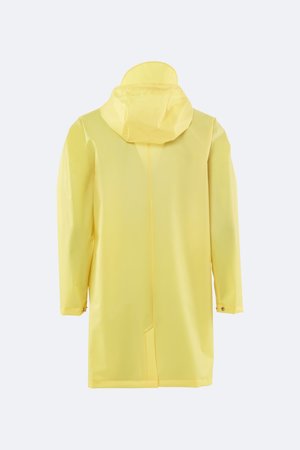 Unisex Rains Hooded Coat - Foggy Yellow Unisex Rains Hooded Coat - Foggy Yellow