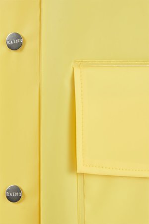 Unisex Rains Hooded Coat - Foggy Yellow Unisex Rains Hooded Coat - Foggy Yellow