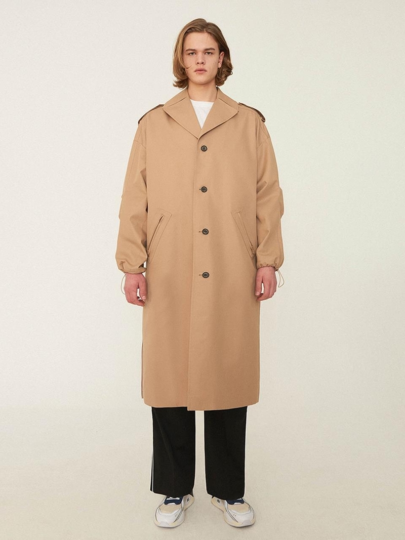 Ader Error Manteau Single Coat Beige Garmentory